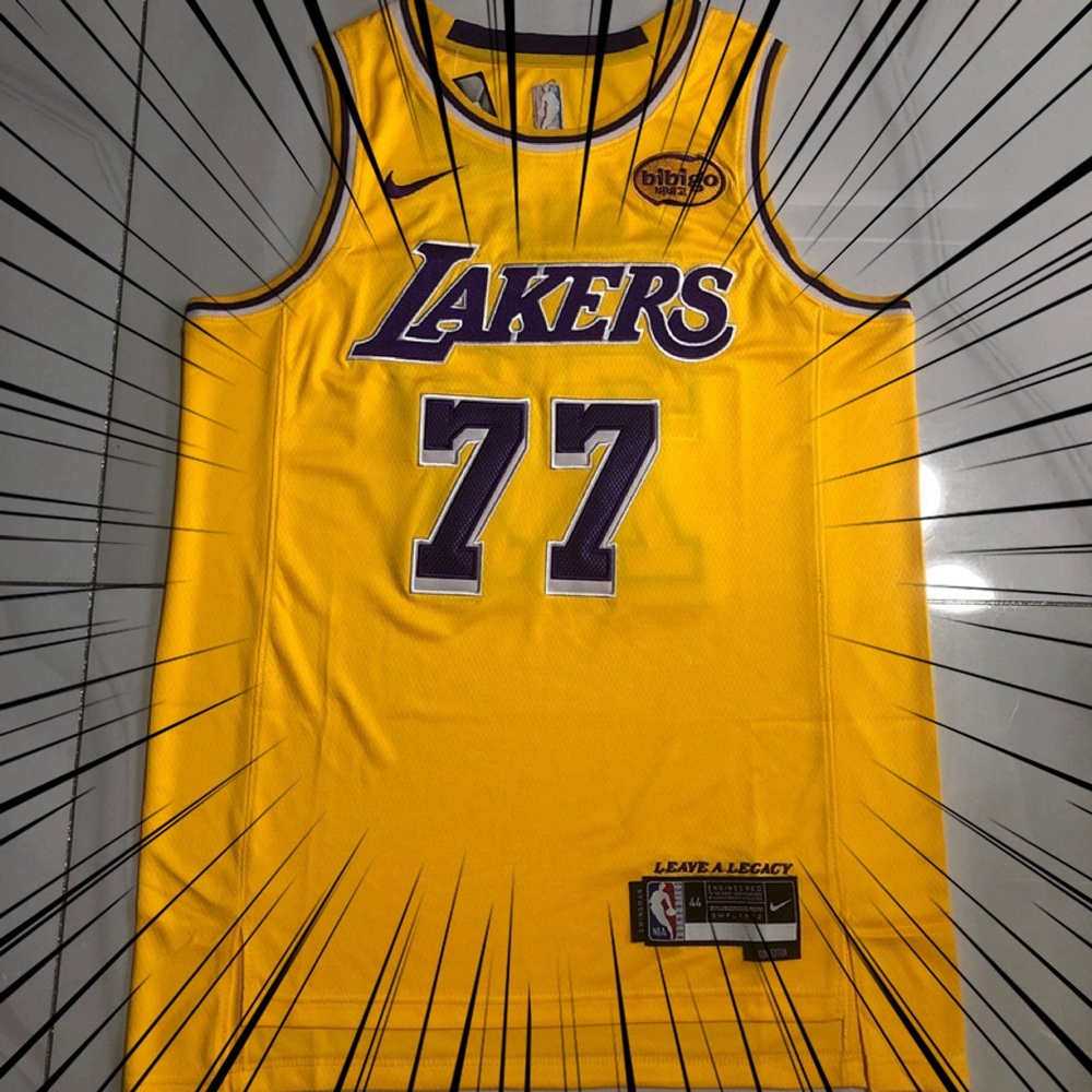 Men's NBA Los Angeles Lakers #77 Luka Doncic 2025-26 Icon Edition Jersey
